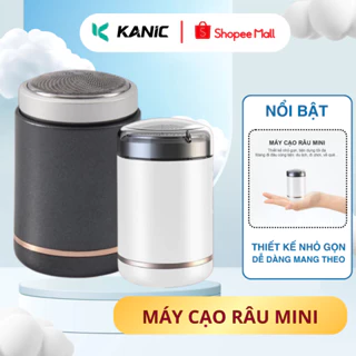 Máy cạo râu mini KANIC bỏ túi đa năng chống nước chuẩn IPX7 , cắm sạc USB tiện lợi 6 lưỡi dao kép không lo trầy xước