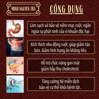 Trà Thải Độc Tiêu Hóa - Minh Nguyên - Sạch Đường Ruột, Giảm Táo Bón, Hỗ Trợ Tiêu Hóa - Túi 50 lọc