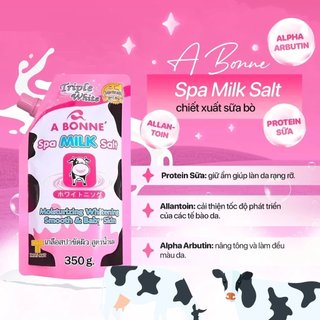 Muối Tắm A Bonne Làm Sáng & Mềm Mịn Da Spa Milk Salt (350g/túi)