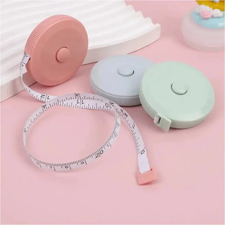 Thước Dây Cuộn Mini Tự Rút 150cm – Combo 2 Cái – Màu Pastel Xinh Xắn – Đo Cơ Thể, May Vá, Thủ Công