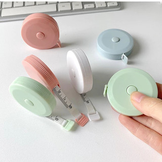 Thước Dây Cuộn Mini Tự Rút 150cm – Combo 2 Cái – Màu Pastel Xinh Xắn – Đo Cơ Thể, May Vá, Thủ Công