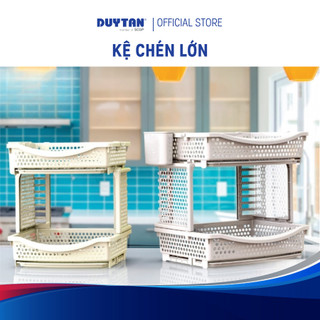 Kệ chén lớn Matsu DUY TÂN nhựa PP, kệ chén bát 2 tầng
