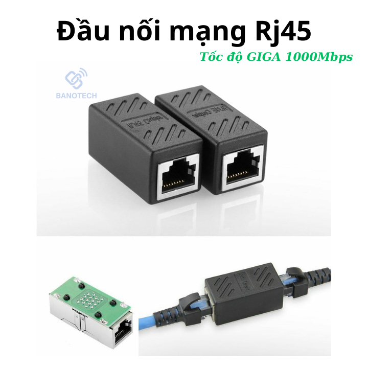 Combo 10 Đầu Nối Dây Mạng RJ45 Coupler CAT5E CAT6 LAN - Kết Nối Cáp ...