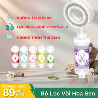 Bộ Lọc Vòi Hoa Sen Lọc Nước Khử Clo, Hương Thơm Thư Giãn, Dưỡng Ẩm Cho Da Life Plus - VS04