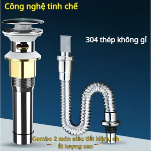 xiphong chậu rửa bát + ống thép mạ kẽm | Thoát nước nhanh, không rò rỉ, chống mùi, dễ lắp đặt, siêu bền