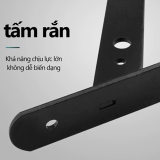 Giá treo chữ L, ke chữ L bằng thép sơn tĩnh điện (Trắng) Và（ Đen）