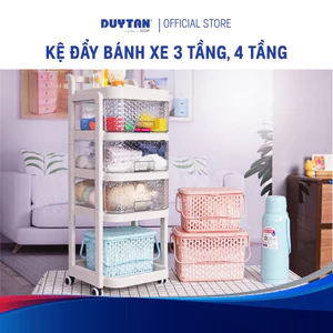 Kệ đẩy Matsu Lock 3T 4T, kệ đẩy đa năng 3 tầng 4 tầng cao cấp, cứng cáp có bánh xe