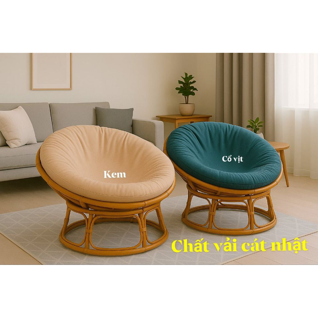 ROUND PAPASAN CUSHION COVER(COVER ONLY – CUSHION NOT INCLUDED)