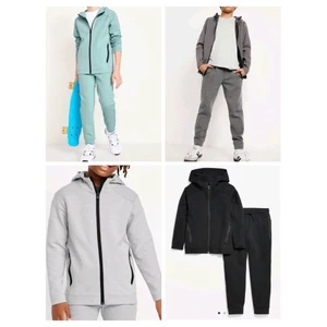 Bộ áo khoác dài tay áo và quần jogger bé trai size đại 0ldN@vy* dư xịn VNXK (15-57 kg)