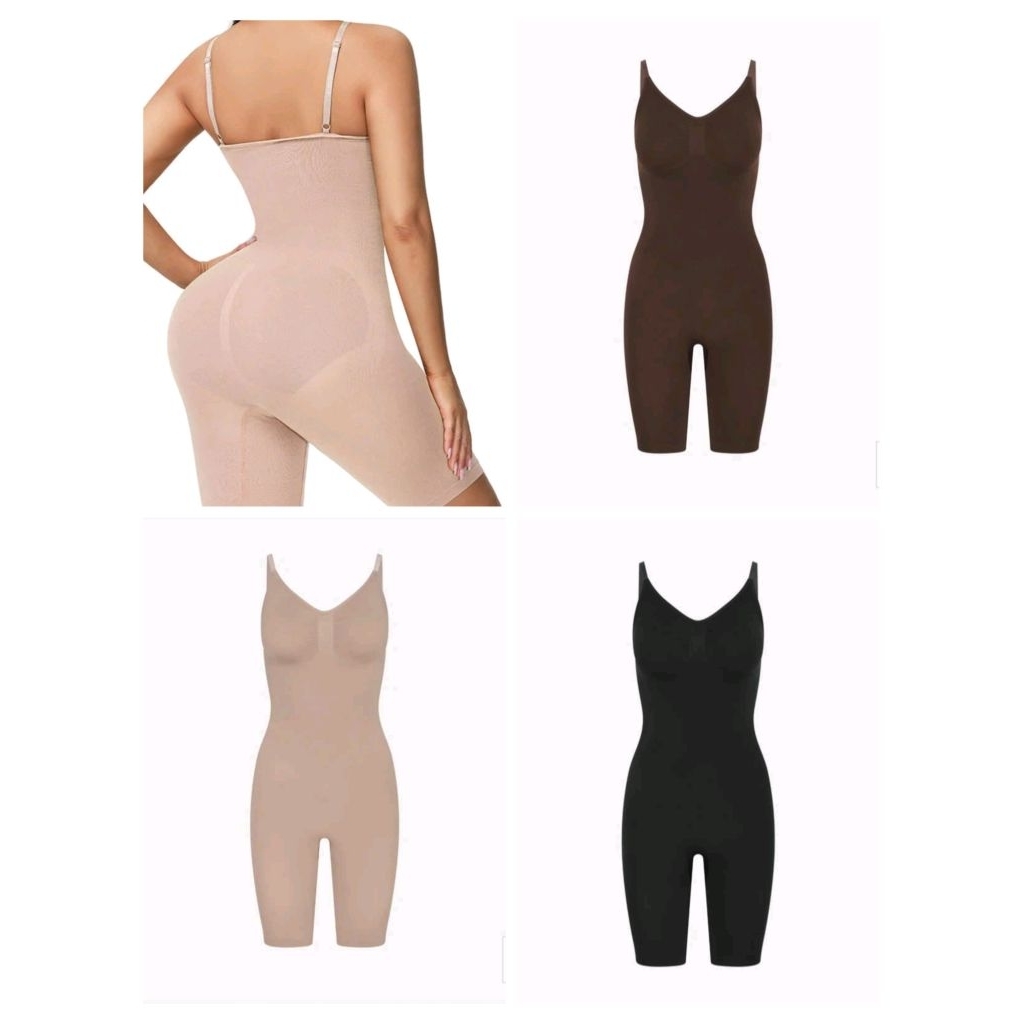 (BomoHouse) Combo 2c jump body short gen bodysuit định hình body cao cấp siết eo, nâng mông bigsize - dư xịn.