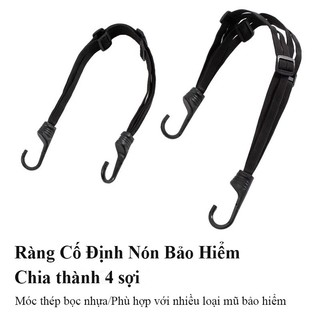 Dây Ràng Xe Máy 60cm + 90cm Bộ 2 Dây 4 Sợi Đàn Hồi | Dây Chằng Hàng Buộc Nón Bảo Hiểm Hành Lý