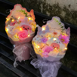 Bó Hoa Gấu cốt bướm xinh lung linh - Cao ~39cm - Quà tặng các dịp lễ, tặng ny, valentine….
