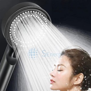 Vòi Sen Tăng Áp 5 Chế Độ, Tiết Kiệm Nước Màu Đen Sang Trọng, Tia Nước Nhỏ Áp Lực Cao