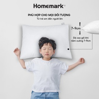 Ruột gối nằm lông vũ 50x70 êm ái thoáng khí gối ngủ khách sạn cao cấp Homemark PR1
