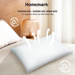Ruột gối nằm lông vũ 50x70 êm ái thoáng khí gối ngủ khách sạn cao cấp Homemark PR1