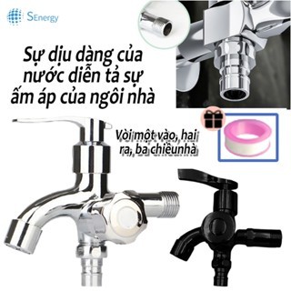 Vòi củ hoa sen tắm lạnh đồng thau xi bóng cao cấp nước mạnh mẻ 2 chế độ nước