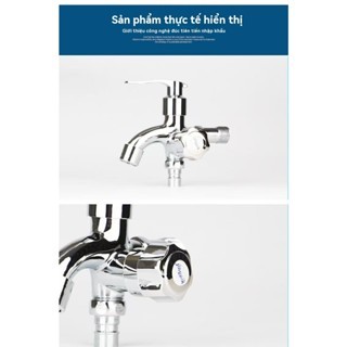 Vòi củ hoa sen tắm lạnh đồng thau xi bóng cao cấp nước mạnh mẻ 2 chế độ nước