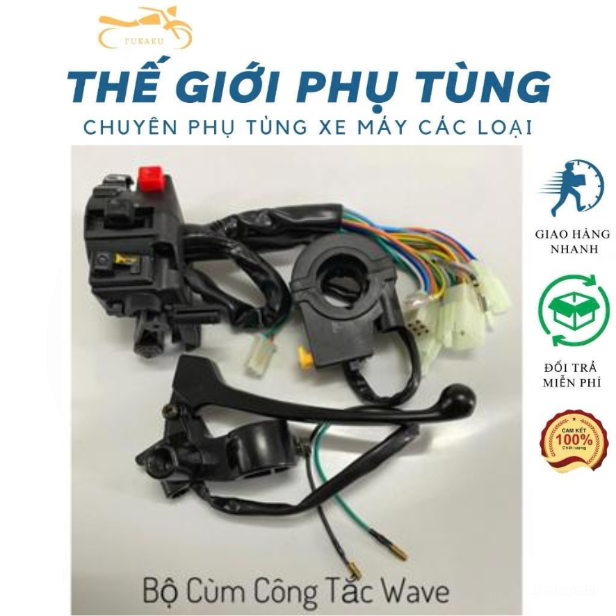 Bộ Cùm Công Tắc Xe Wave Hàng Cao Cấp