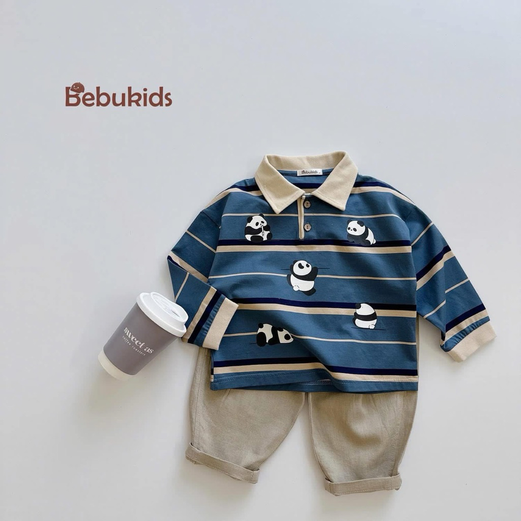 Bộ quần áo bé trai dài tay thu đông Minium Bebu size 80-120 (8-23kg) chất mềm mịn