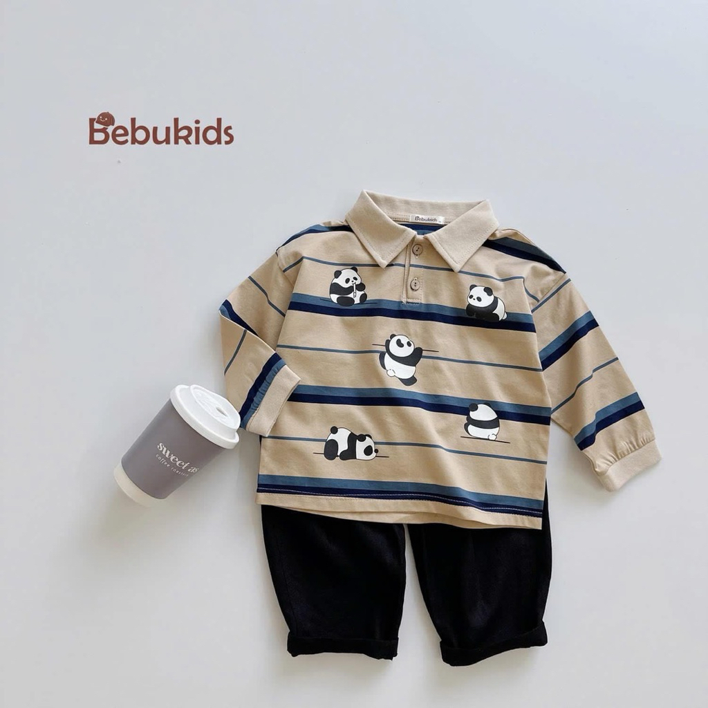 Bộ quần áo bé trai dài tay thu đông Minium Bebu size 80-120 (8-23kg) chất mềm mịn