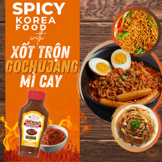 Sốt Mì Trộn Cay Gochujang Tomato T&P Chai 220g Nấu Mì Cay Hàn Quốc, Mì Trộn Hàn Quốc, Sốt tokbokki