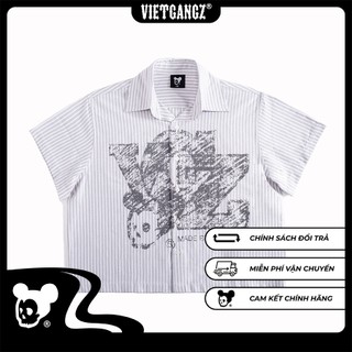 [Chính Hãng] Lost In Cubicle Shirt Vietgangz - Form Boxy - Hình In Lụa Thủ Công Tỉ Mỉ