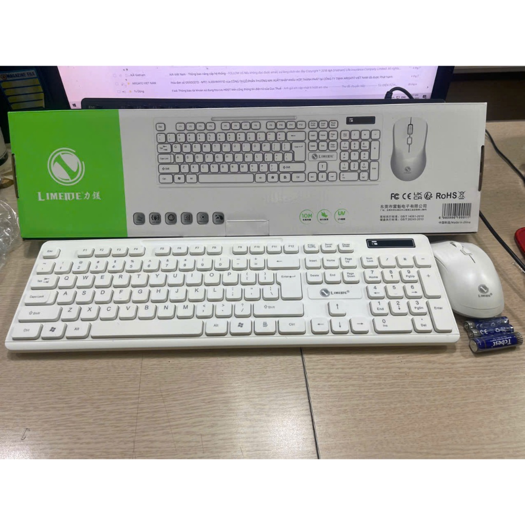 Combo bàn phím + chuột Không Dây CS700/ LIMEIDE W100- HÀNG OEM- Thiết ...