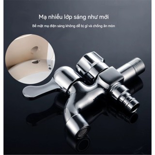 Vòi nước 2 đầu ra Vòi nước 2 đầu cho máy giặt chia nước thành 2 cổng xả độc lập