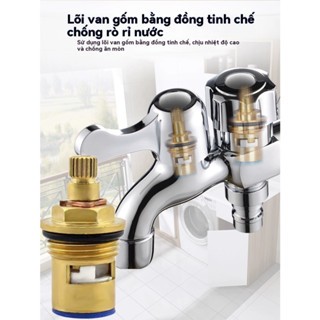 Vòi nước 2 đầu ra Vòi nước 2 đầu cho máy giặt chia nước thành 2 cổng xả độc lập