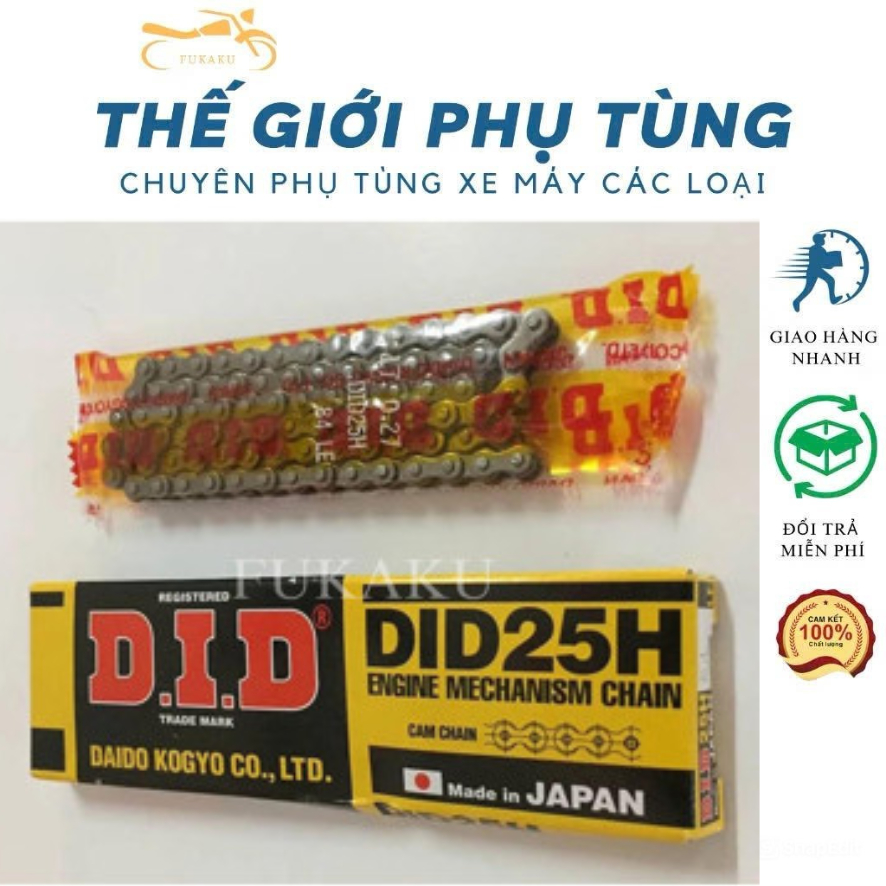 Sên Cam DID Dành Cho Các Loại Xe 62, 82, 84, 86, 88, 90, 92, 94, 96, 98