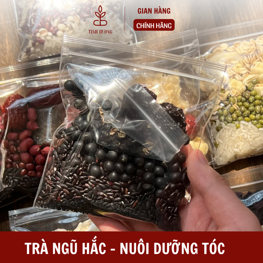 Set 7 gói Trà / cháo Ngũ Hắc - Nuôi dưỡng tóc