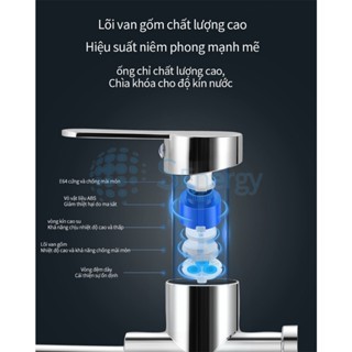 Vòi bồn rửa chén bát nóng lạnh có dây rút bằng Inox 304 cao cấp - tặng kèm dây cấp nóng lạnh