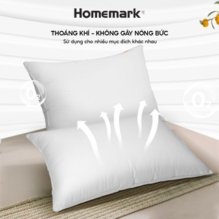 Ruột Gối Lông Vũ Homemark 50x70cm - Gối Nằm Microfiber Cao Cấp Êm Ái Như Khách Sạn 5 Sao CL01