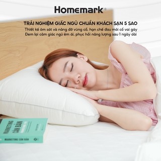 Ruột Gối Lông Vũ Homemark 50x70cm - Gối Nằm Microfiber Cao Cấp Êm Ái Như Khách Sạn 5 Sao CL01