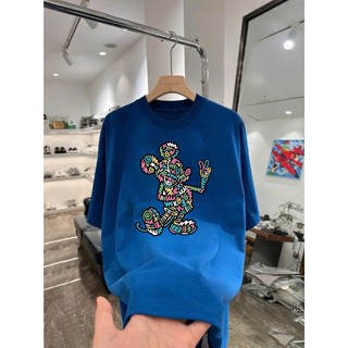 Áo thun hoạt hình đi biển Mickey say hi MK01 unisex nam nữ form rộng 100% cotton