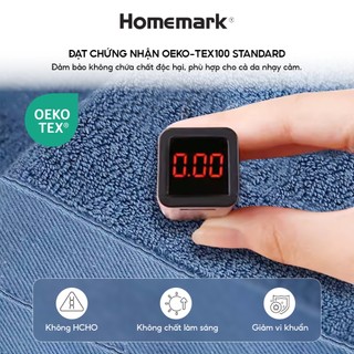 Bộ Khăn Tắm Cao Cấp Homemark 100% Cotton Mềm Mại, Thấm Hút Tốt, Bền Đẹp, Quà Tặng Lý Tưởng