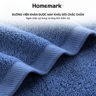 Bộ Khăn Tắm Cao Cấp Homemark 100% Cotton Mềm Mại, Thấm Hút Tốt, Bền Đẹp, Quà Tặng Lý Tưởng