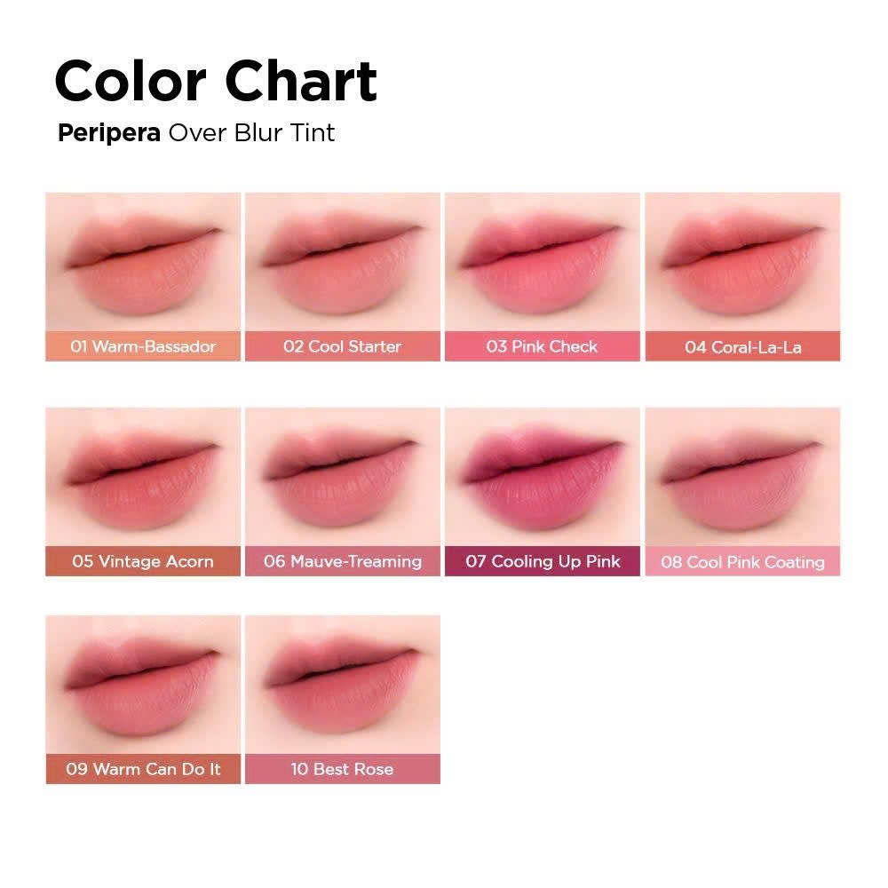 Peripera Son Kem Mịn Lì Over Blur Tint 3.5g | NHÍM HOUSE
