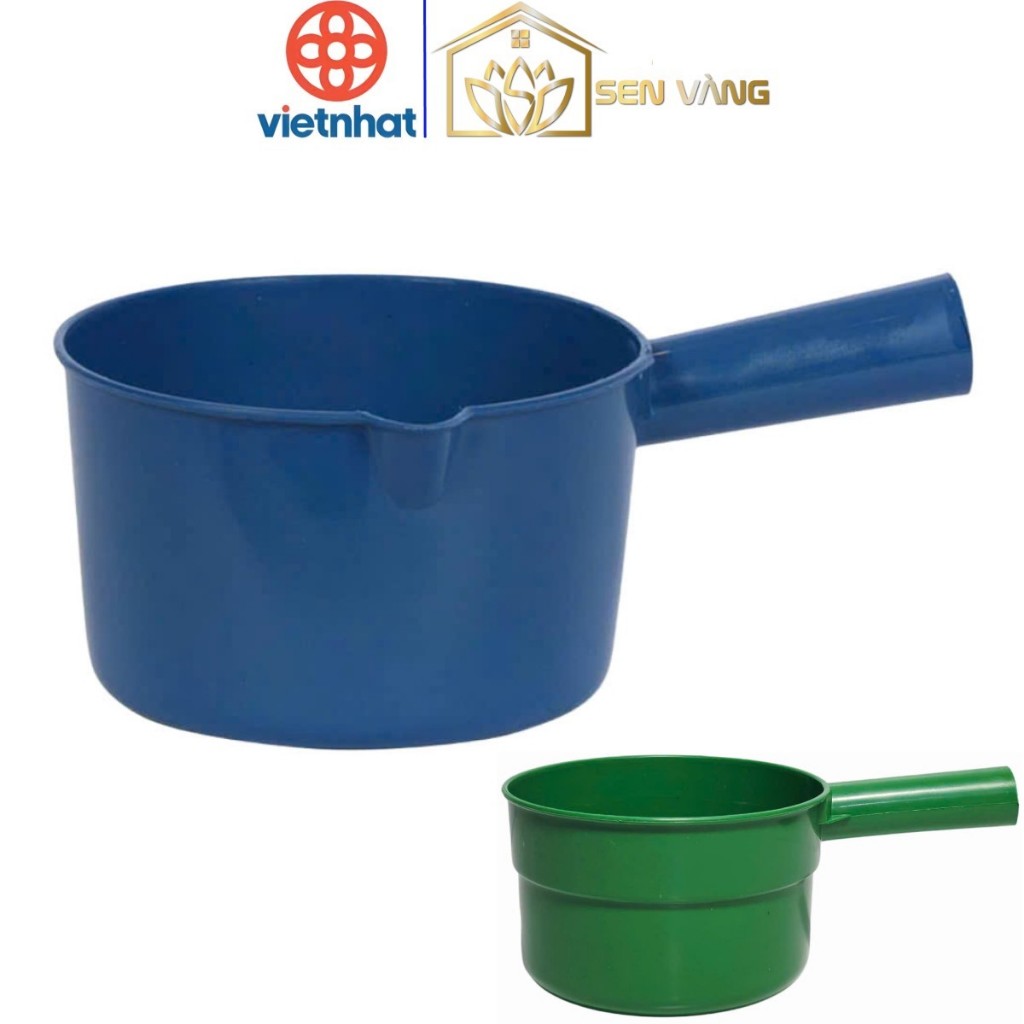 Ca tắm GIA LONG nhựa VIỆT NHẬT -  Gáo sâu lòng múc nước nhà tắm - 9002/3 AMIZIN