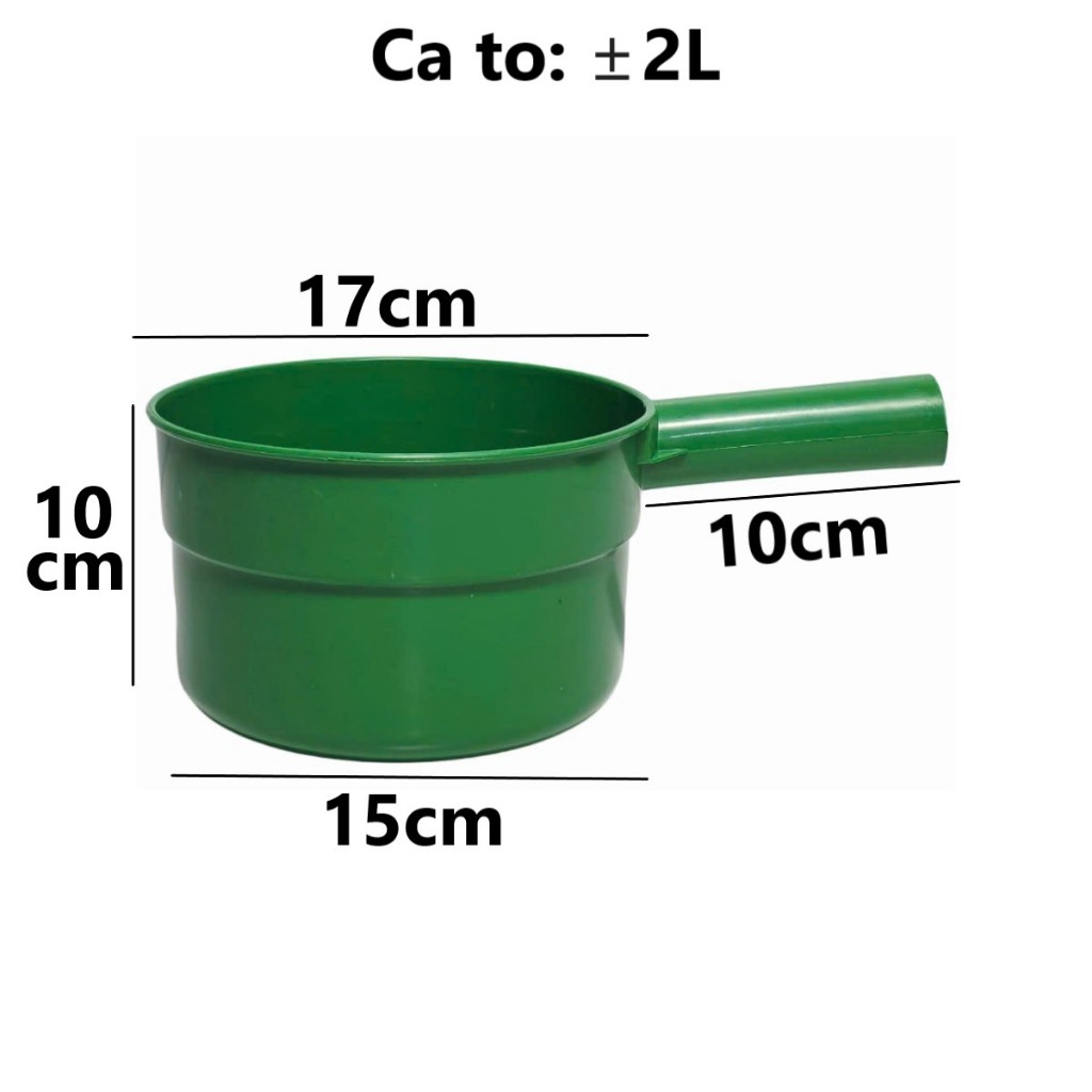 Ca tắm GIA LONG nhựa VIỆT NHẬT -  Gáo sâu lòng múc nước nhà tắm - 9002/3 AMIZIN