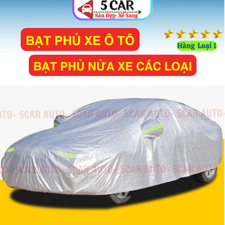 Bạt trùm nửa xe ô tô tráng bạc cao cấp, bạt phủ nửa xe ô tô , xe hơi Hàng dày 3 lớp tráng bạc cao cấp