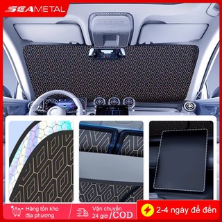 SEAMETAL Car Sun Shade Kính chắn gió phía trước Laser Có thể gập lại Bảo vệ chống nắng Tấm che cách nhiệt