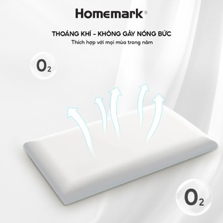 Gối ngủ chống đau vai gáy đàn hồi chậm - Gối memory foam mềm mại cao cấp Homemark