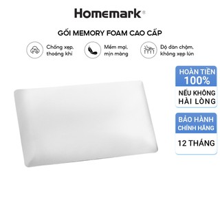 Gối ngủ chống đau vai gáy đàn hồi chậm - Gối memory foam mềm mại cao cấp Homemark