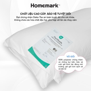 Áo Bảo Vệ Ruột Gối Homemark 50x70cm - Chống Bẩn, Chống Thấm, Khóa Kéo Tiện Lợi