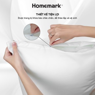 Áo Bảo Vệ Ruột Gối Homemark 50x70cm - Chống Bẩn, Chống Thấm, Khóa Kéo Tiện Lợi