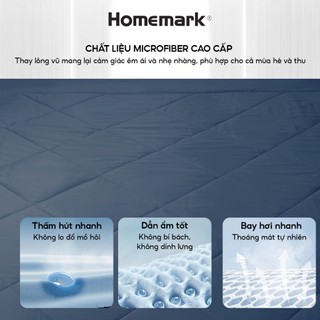 Chăn mền hè thu Tencel 200x220cm mềm mát kháng khuẩn cao cấp Homemark