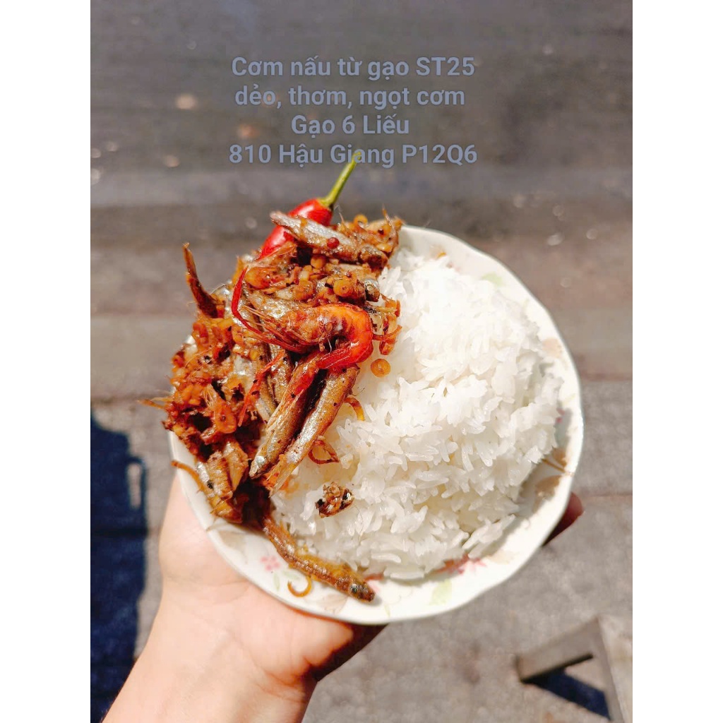 10kg gạo ST25 đúng 100%Đắk Lắk ( shop đóng vào bao Sóc Trăng vì bao bì Đăk Lak ko có ) - dẻo mềm, thơm cơm