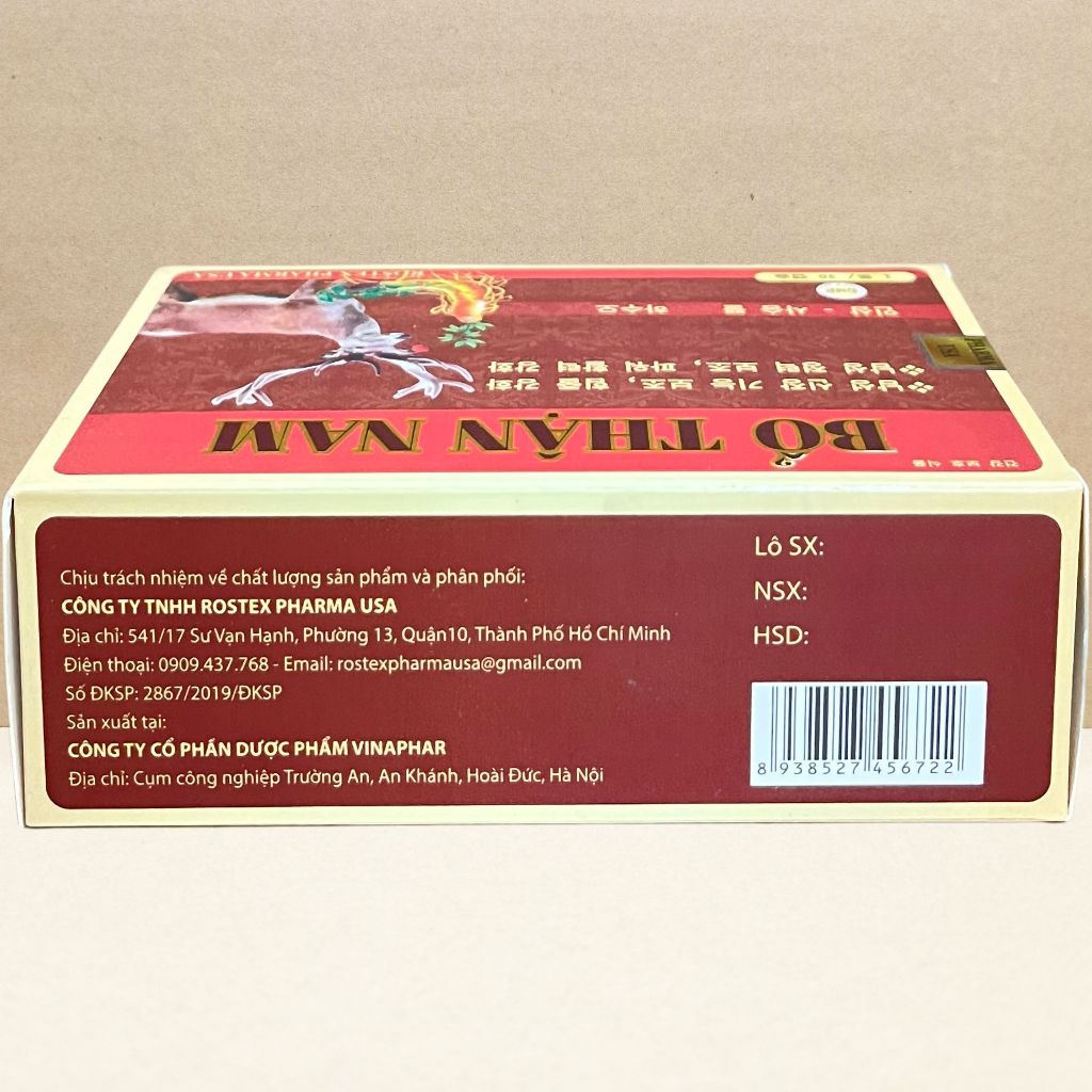 Bổ Thận Nam Vỉ - Rostex - Vinaphar - Vitamin Chữa Lành