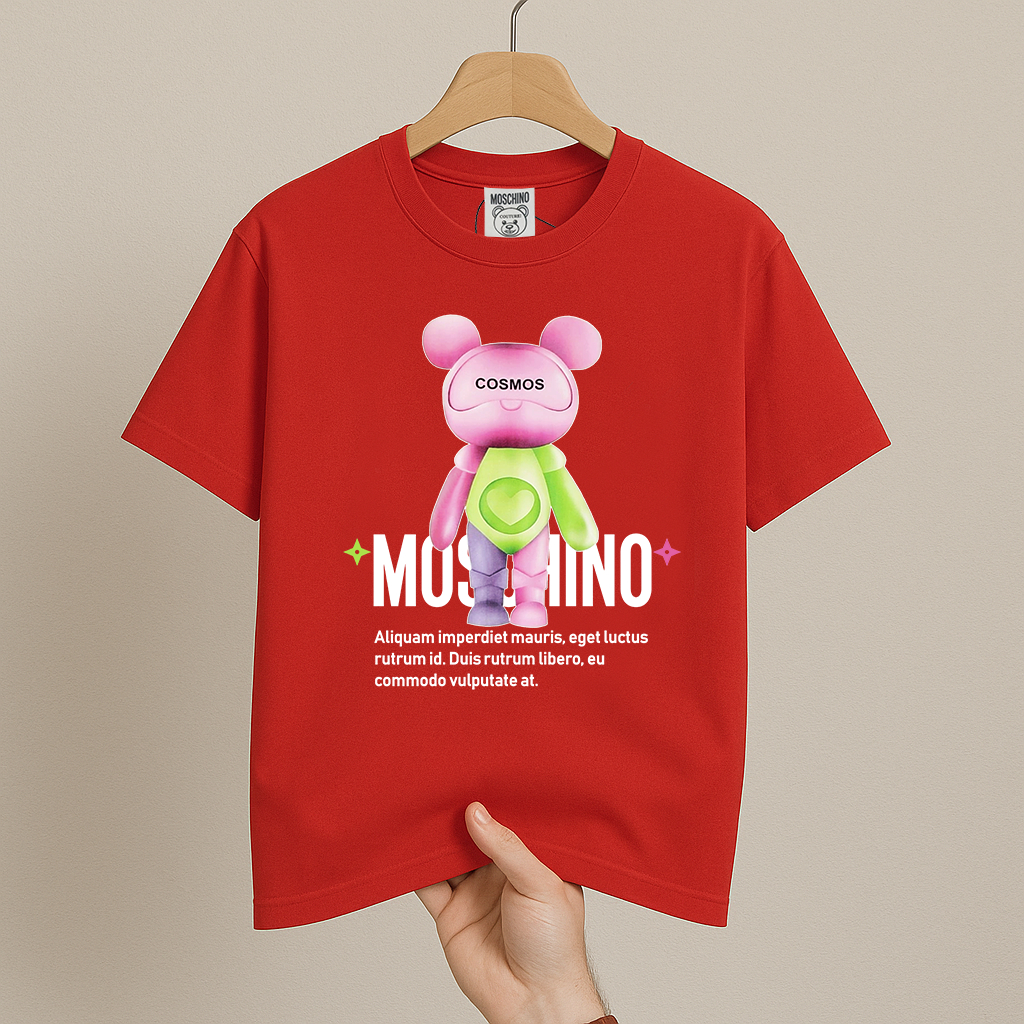 Áo thun nữ Cotton fom rộng oversize Moschino Comos